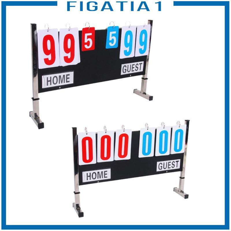 [figatia1] Tabletop Score Flipper Multi Sports Scoreboard Flip Score Board Score Counter สําหรับบาสเ