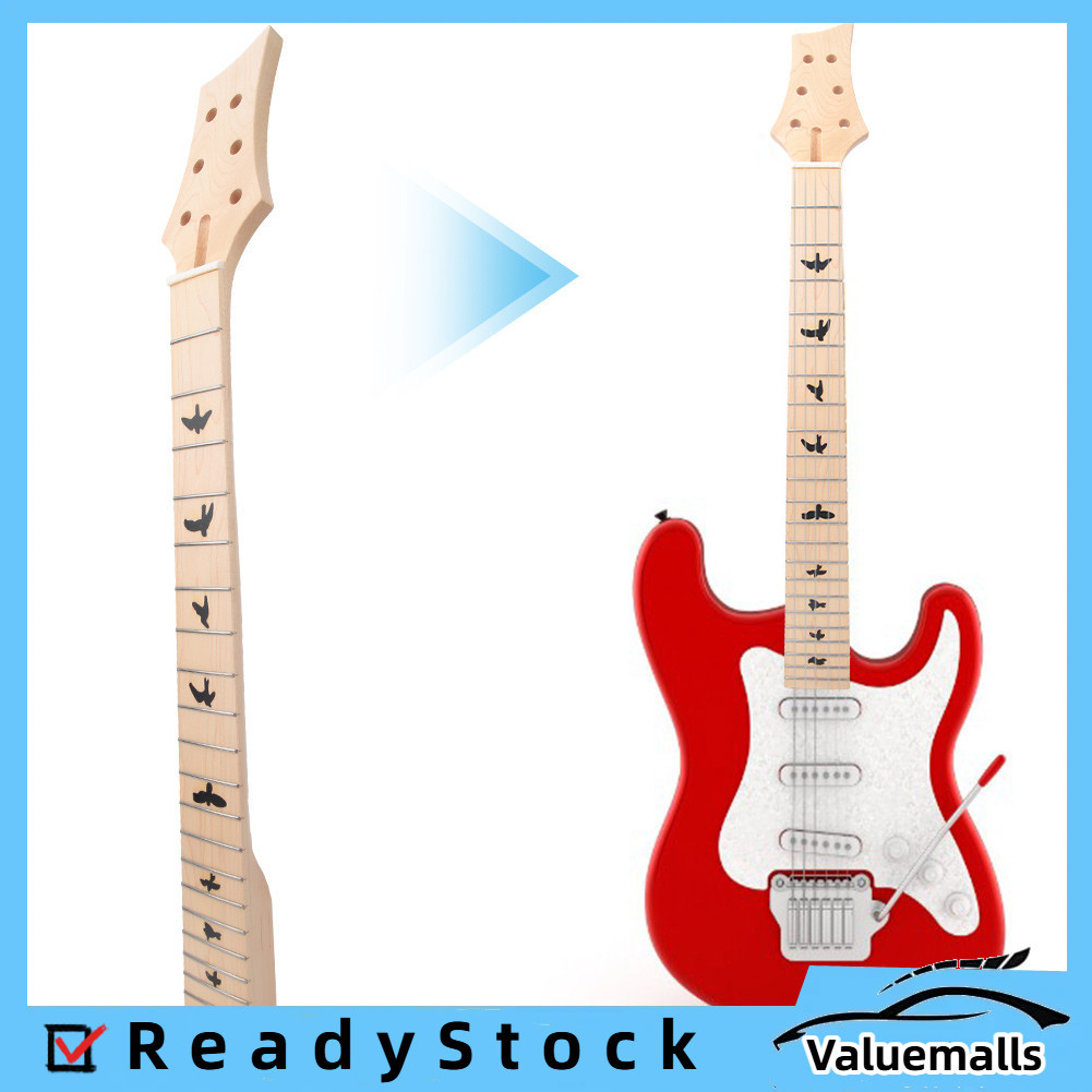 valuemalls-th 22 Fret ไม้เมเปิลเปลี่ยนคอกีต้าร์ไฟฟ้าพร้อม