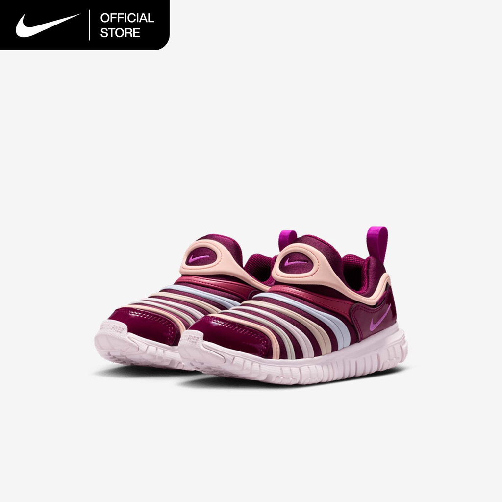 NIKE حذاء أطفال Dynamo Free سهل الارتداء — عنابي — صورة 6