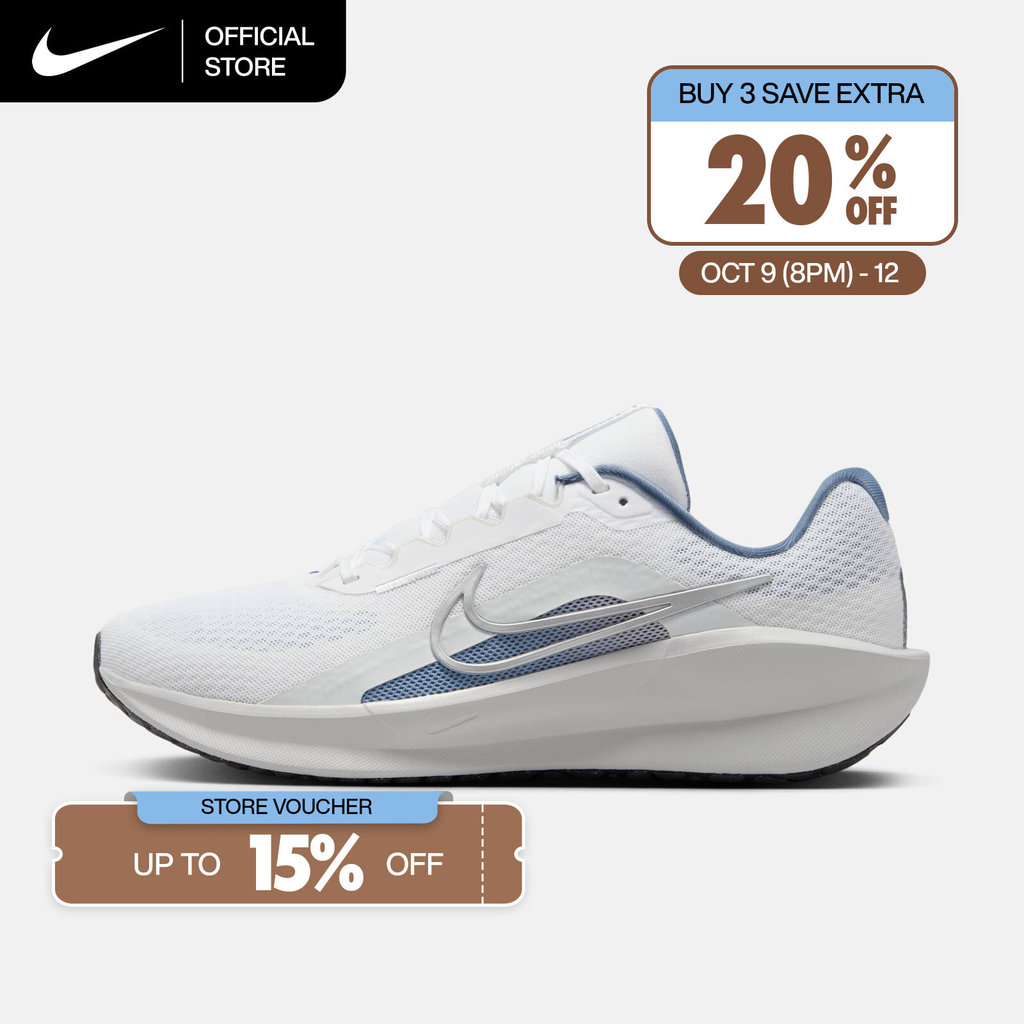 NIKE حذاء جري رجالي Downshifter 13 — أبيض — صورة 2