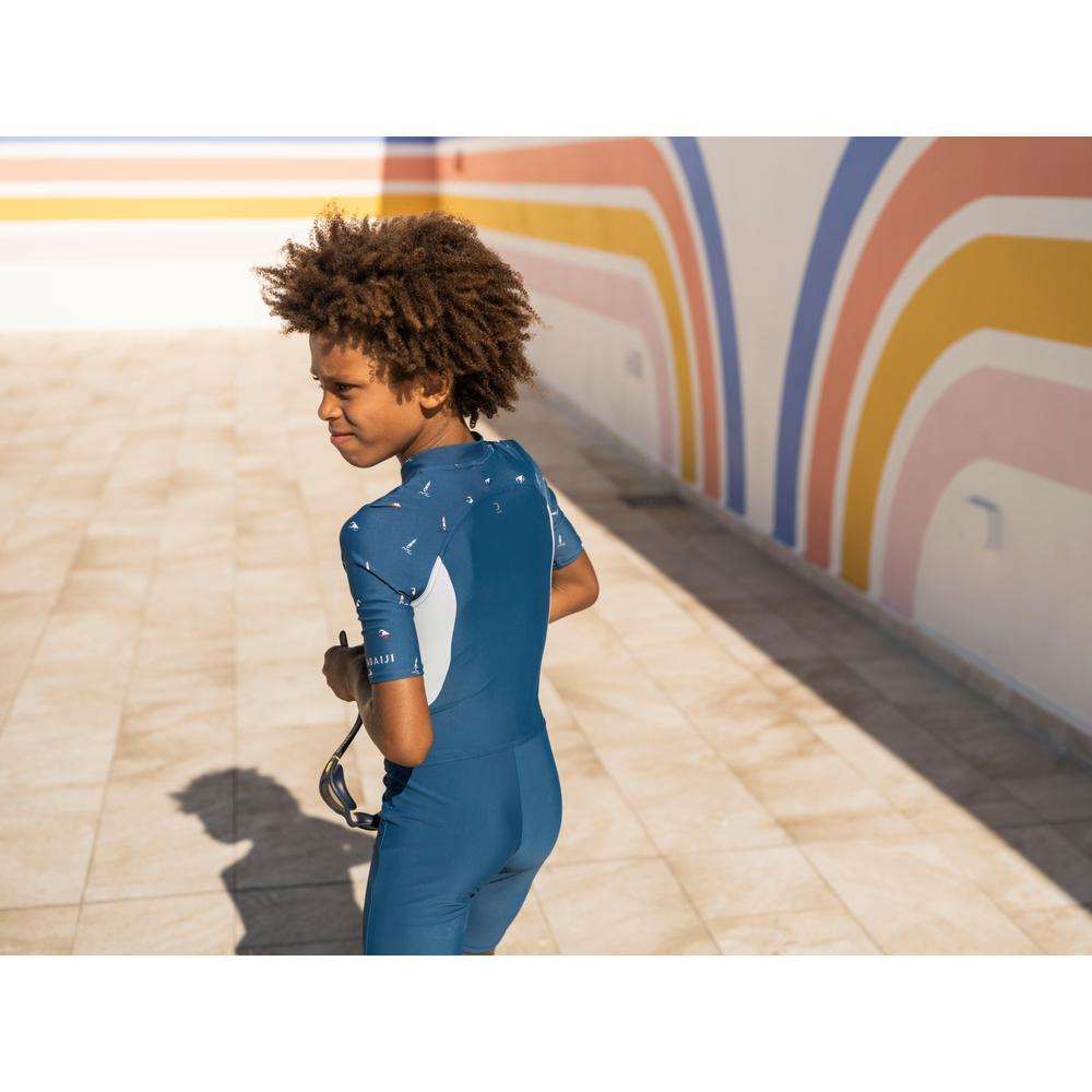 Decathlon بدلة غوص قصيرة للأولاد Shorty 100 — كحلي — صورة 6