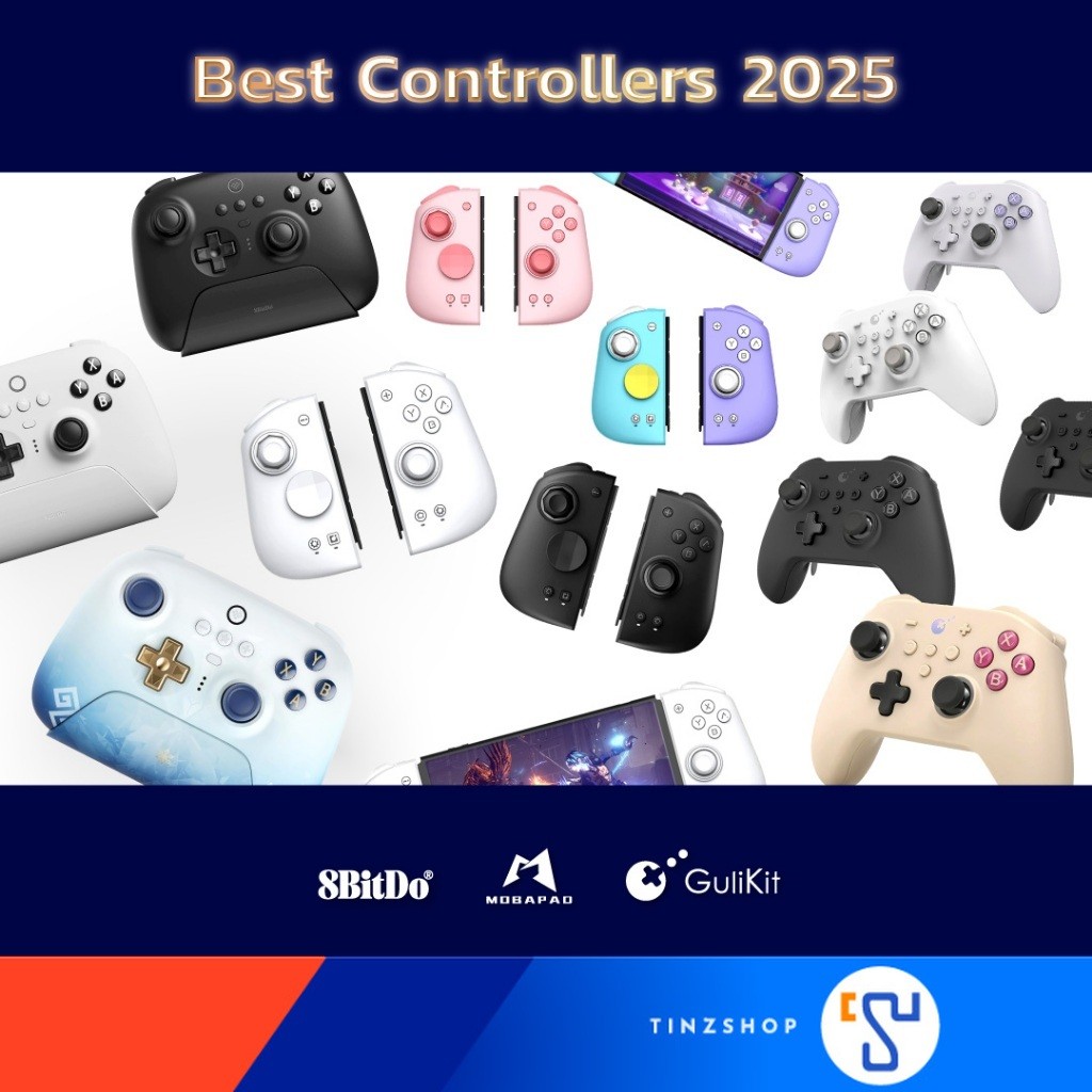 [ส่งด่วน] [Best Controller 2025] : จอย Mobapad M6HD , Joy 8bitdo ,  จอย Gulikit ,Joy Geekshare Hello