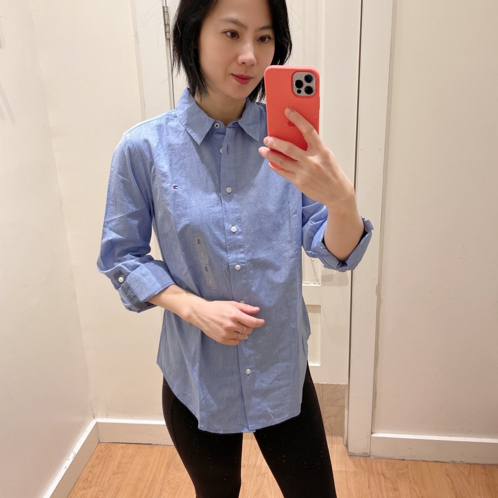 เสื้อเชิ้ตแขนยาว Tommy Hilfiger สำหรับทำงานและใส่ลำลอง