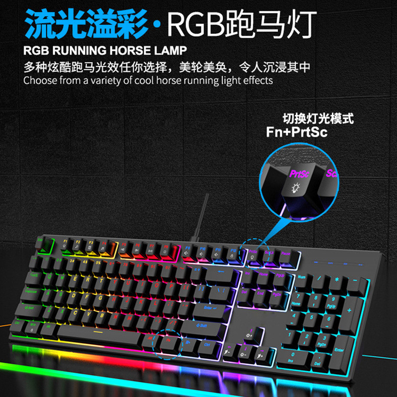 [คลังสินค้าพร้อม] Green Axis 04-Key Mechanical Keyboard Full-Key No Punching RGB Lantern typec Inter