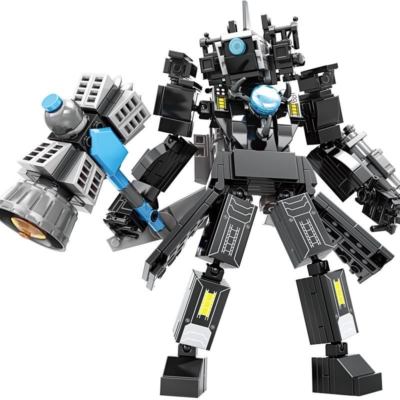 #Compatible พร้อม Lego Toilet Man Series Titan Monitoring King Mecha Puzzle Assembling Building Bloc