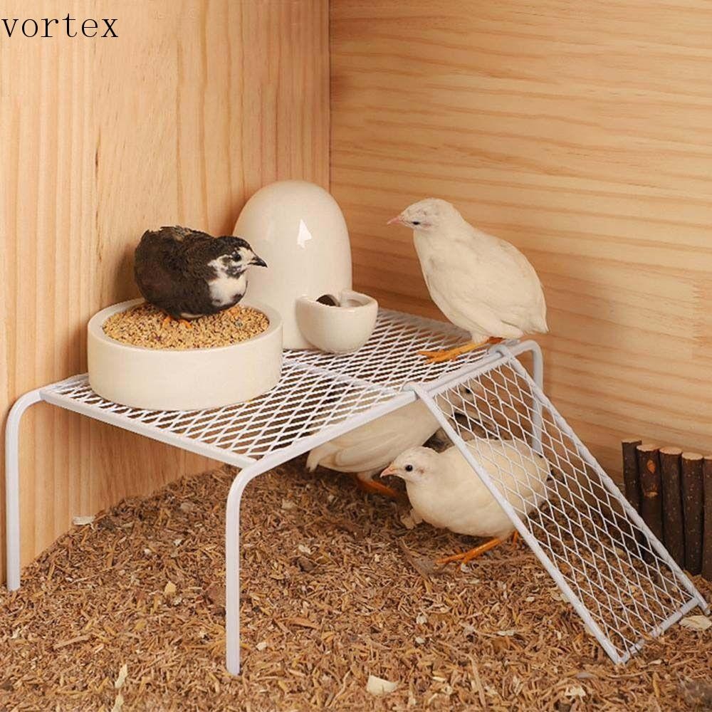VORTEXG Rutin ไก่ภูมิทัศน์แพลตฟอร์มปลอดภัยชั้นวางที่ละเอียดอ่อนสําหรับกรงสแตนเลส Rutin ไก่ตาราง Rack