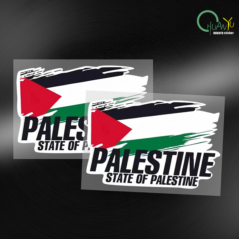 Palestine Flag Bumper Stickers Motorcycle Racing National Flag Off Road Decal World Peace Stickers
