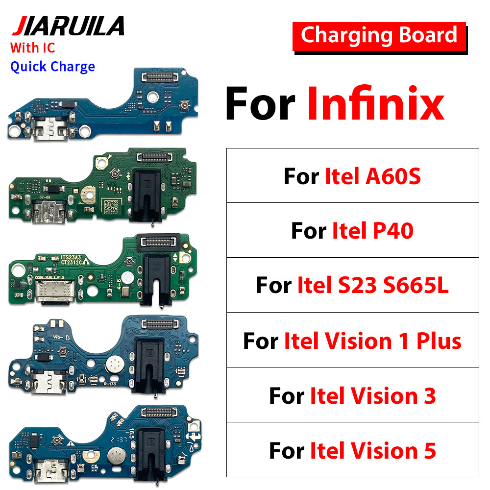 สําหรับ infinix Itel A60S P40 S23 S665L Vision 3 5 1 Plus Charger USB ชาร์จบอร์ด Dock พอร์ต Flex