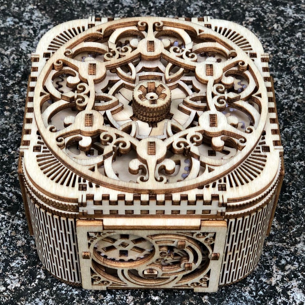 HOT DEAL ยูเครน ugears สไตล์เดียวกันไม้ Mechanical Assembly รุ่น DIY เครื่องประดับทําด้วยมือกล่องของ