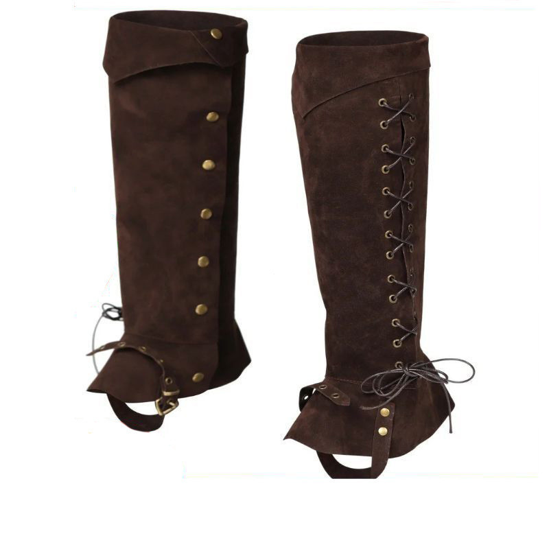 Pirate Boot Cover Gates รองเท้ายุคกลาง Thompers Renaissance Vitamin Boot Cover Buckle