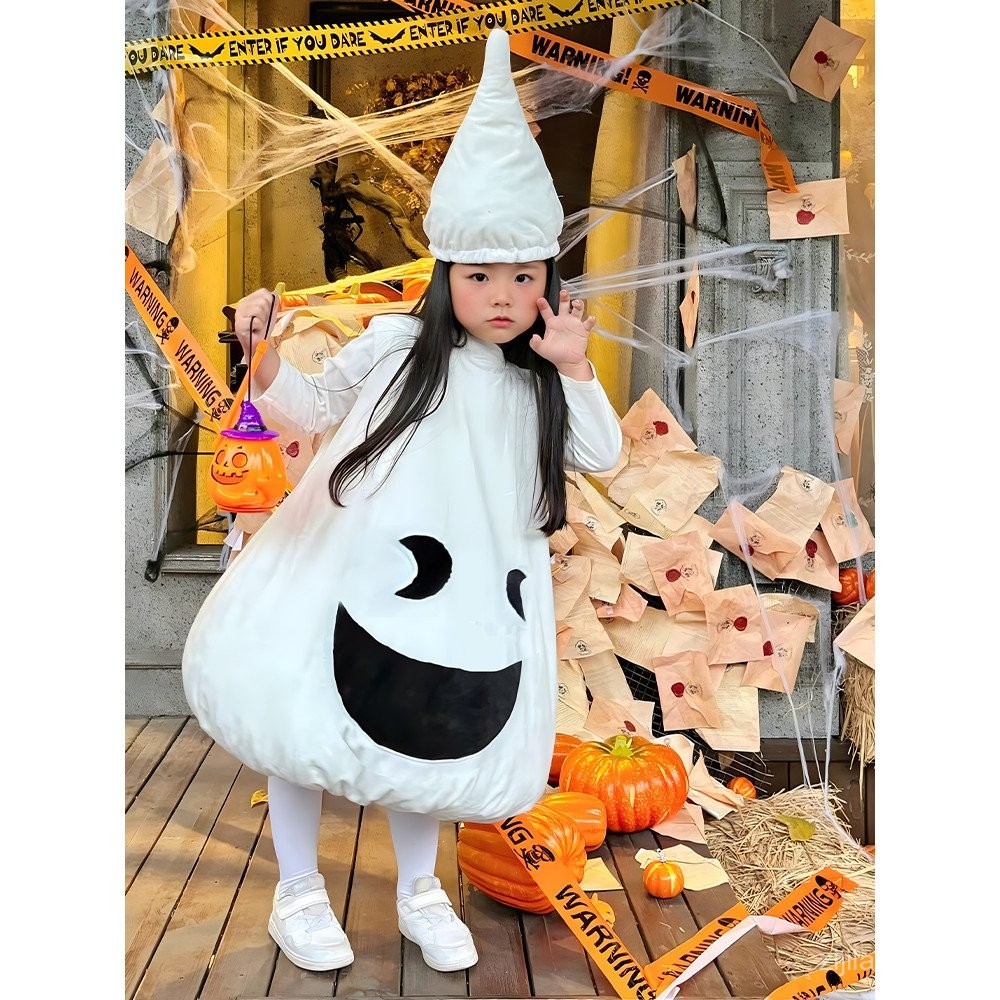 เครื่องแต่งกายฮาโลวีนสำหรับเด็ก คอสเพลย์เป็นผี แบบคิวซีบี (CKB)