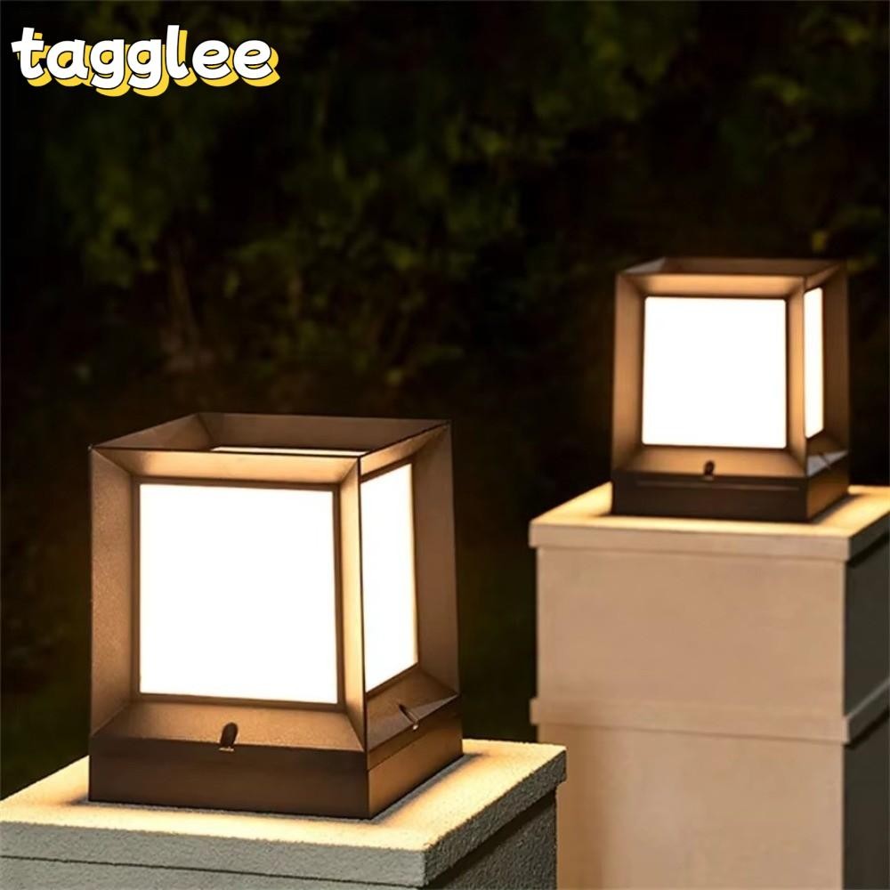 TAGGLEE ไฟ LED สำหรับกลางแจ้ง แบบกันน้ำ IP54 ใช้หลอด E27 เหมาะสำหรับการติดตั้งบนคอลัมน์ในสวนและนอกอา