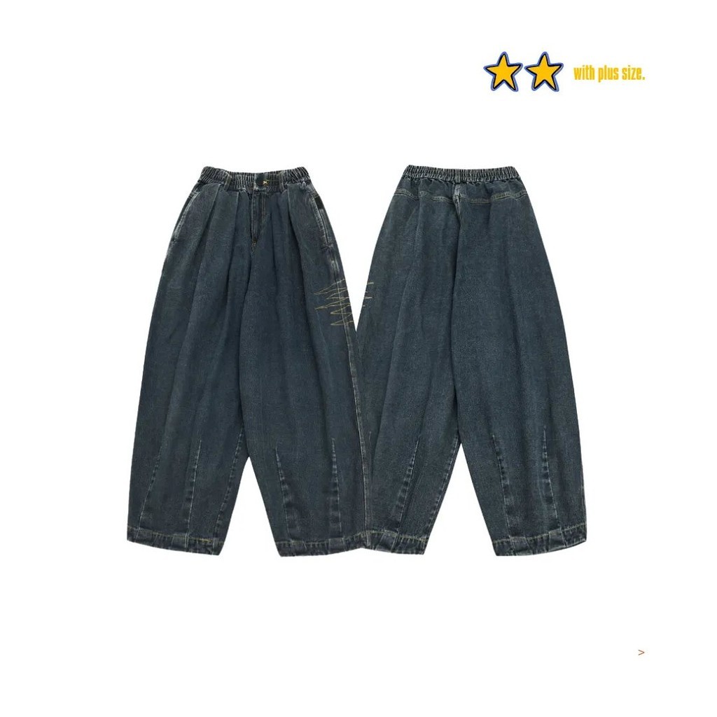 A BALLOON DENIM JEANS (DENIM)
