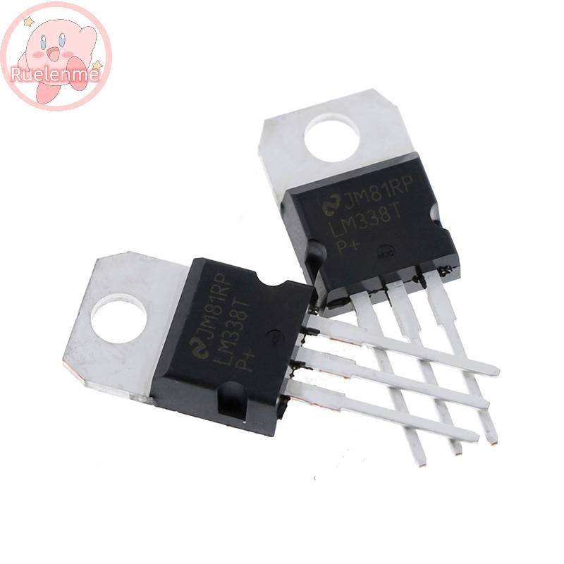 ถูกต้อง 10 ชิ้น LM338T LM338 ตัวควบคุมแรงดันไฟฟ้า 1.2V ถึง 32V 5A TO-220 TH