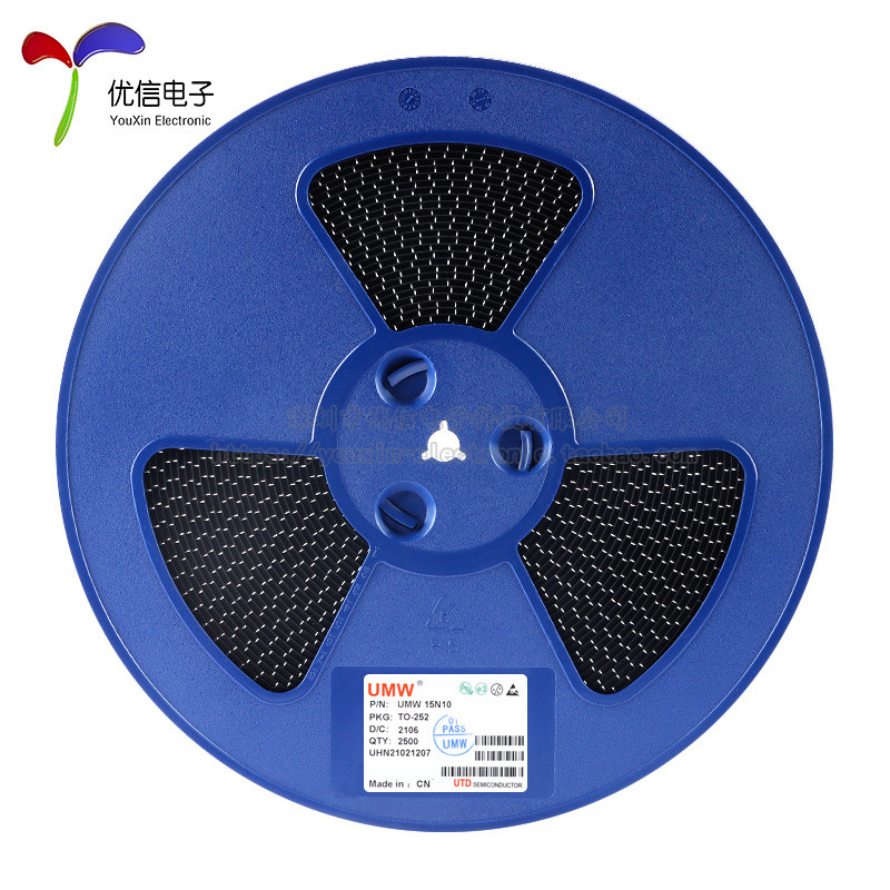 ของแท้ UMW 15N10 TO-252 100V/20A N Channel MOS (หลอดเอฟเฟกต์สนาม) ชิป
