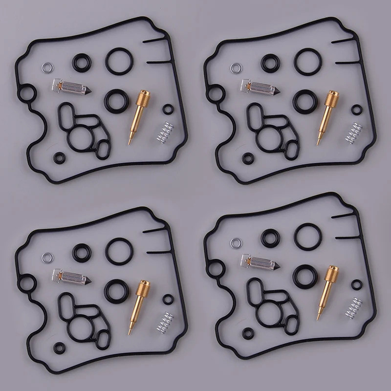 4 ชุดรถจักรยานยนต์คาร์บูเรเตอร์ซ่อมลอยเข็ม Mixture Kit fit สําหรับ Yamaha FZR 1000 Genesis Exup 3LE 