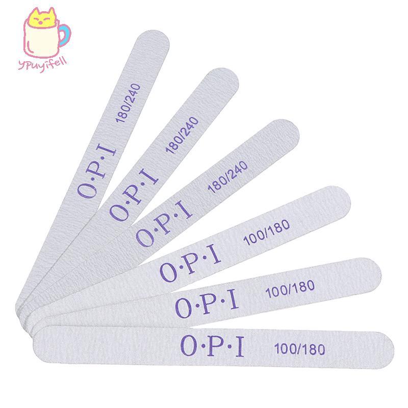 [YPU] 10 ชิ้น Wood <unk File หนา Double Side Nail Art Sanding Buffer Files am คอเต่าส นขคนน.น.ศป.