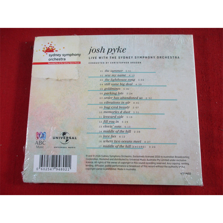 Josh Pyke Live At The Sydney Opera House 版不 .