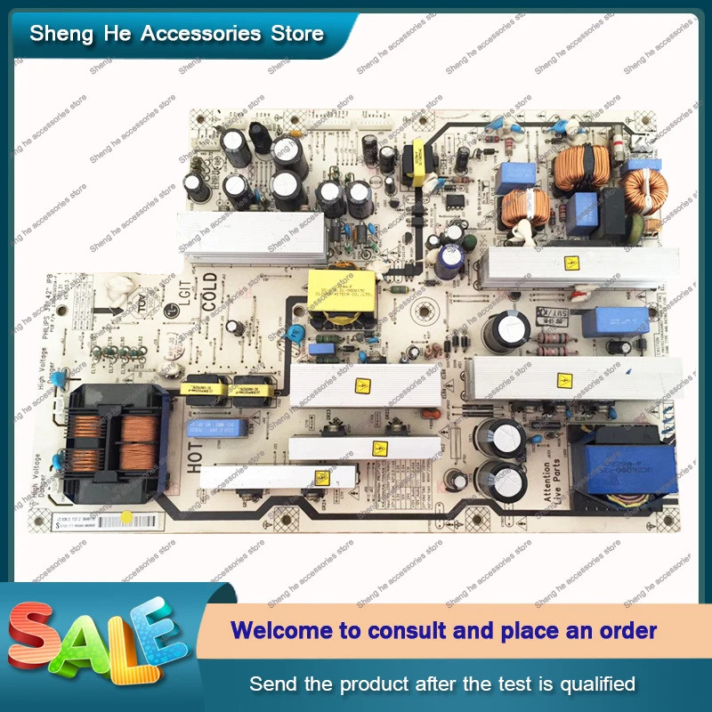 บอร์ดจ่ายไฟ PLHL-T721A 2300KEG031A-F ใช้กับ 42PFL5403/93 42PFL5203 42TA648BX/37 42PFL7603D 42TA648BX