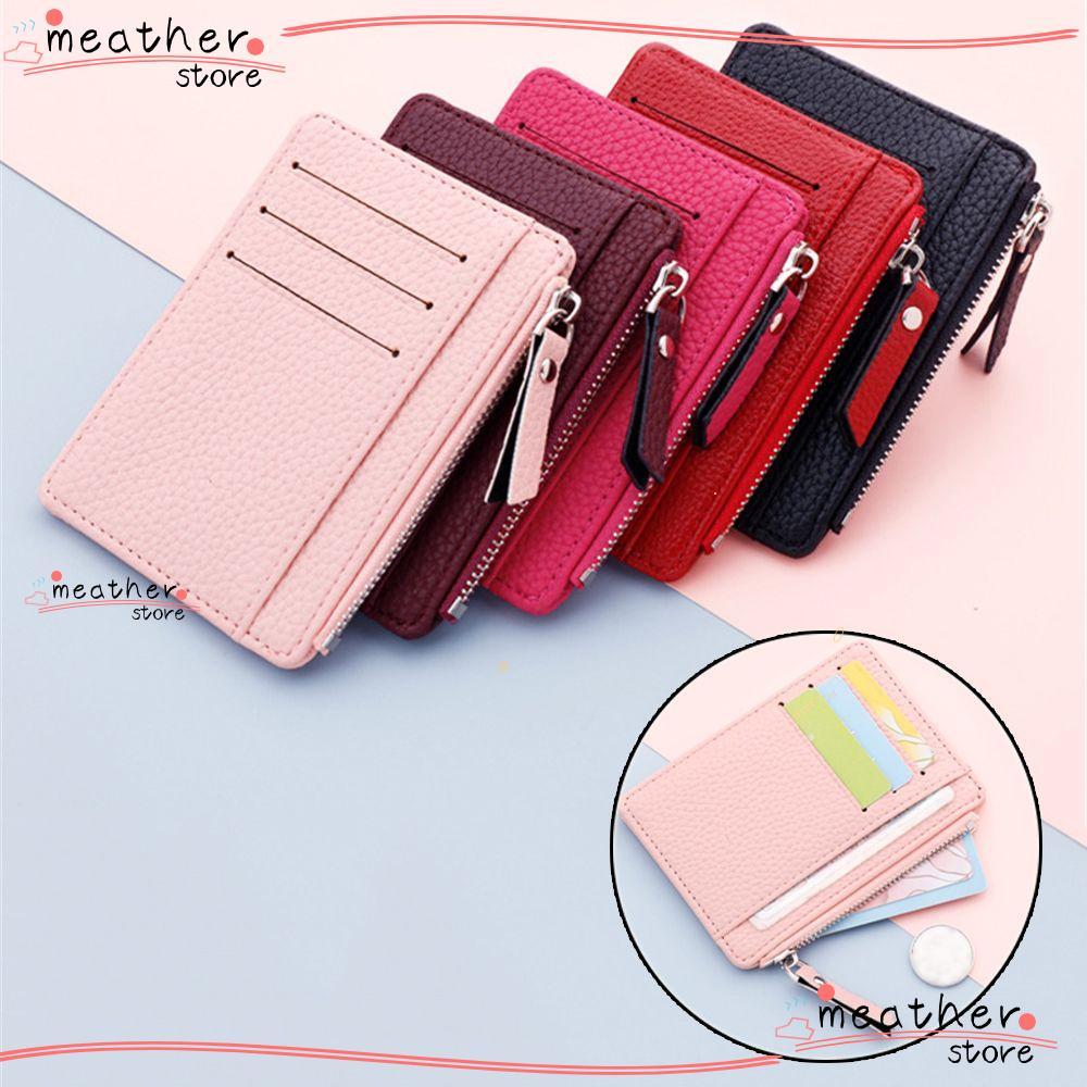 MEATHERSTORE Wallet Multi-card Bit Coin Bag Card Holder for Women