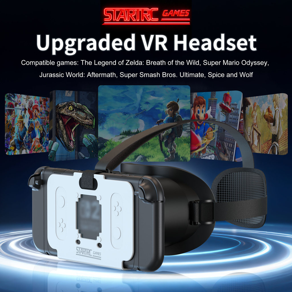 เหมาะสําหรับแว่นตา Nintendo Switch2 VR, ชุดหูฟัง Switch2 VR ของขวัญคริสต์มาสเกมคอนโซล HD 3D อุปกรณ์เ