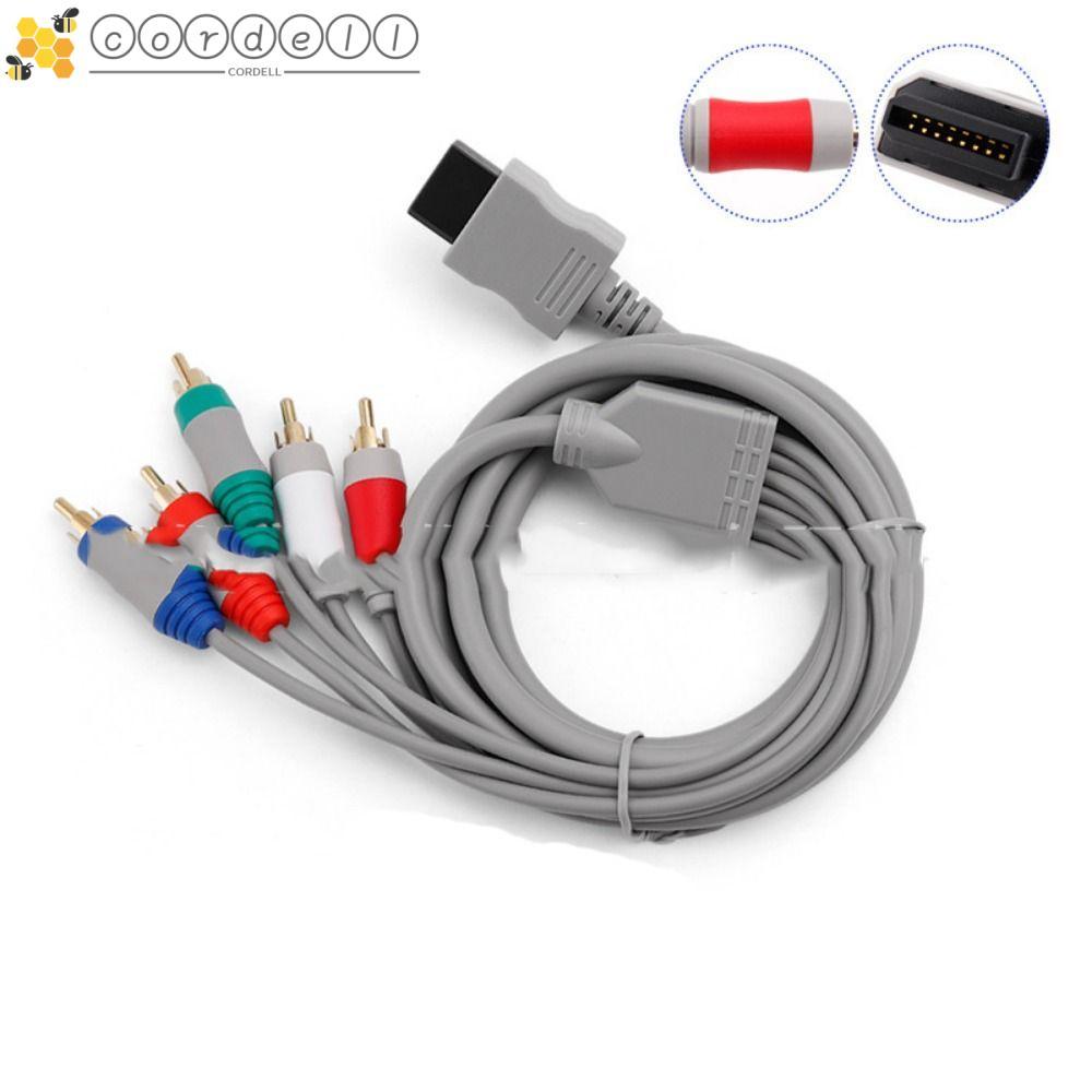CORDELL Wii/Wiiu Component Cable, 5 in 1 1080P Wii Game Cable, สายไฟชาร์จเร็ว 1.8m Multifunctional A