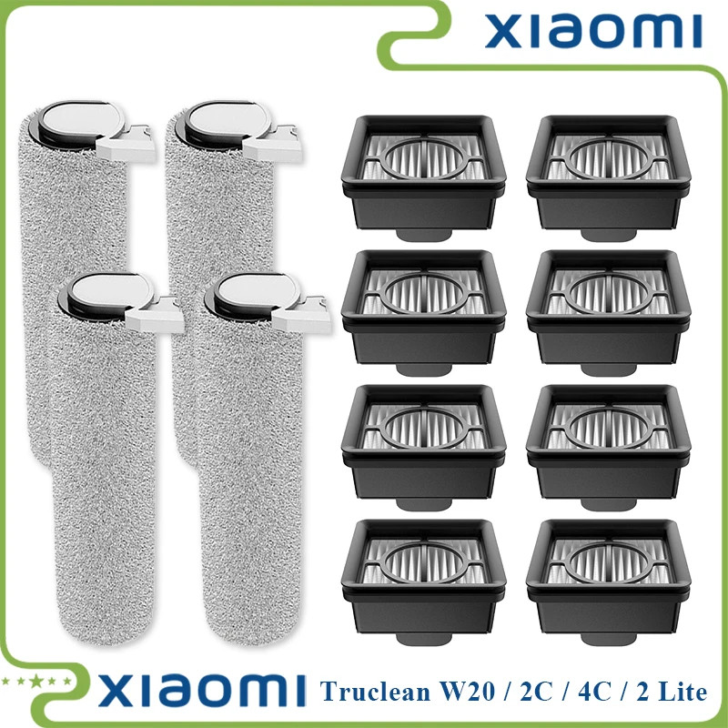 Xiaomi Truclean W20 / 2C / 4C / 2 Lite แปรงลูกกลิ้งสูญญากาศเปียก-แห้ง อุปกรณ์เสริมชิ้นส่วน Hepa