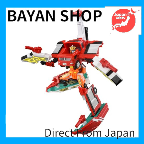 【Direct from Japan】 TAKARA TOMY Tomica Job Braver TJBDX Unite Fire Braver Fire Truck & Fireboat Comb