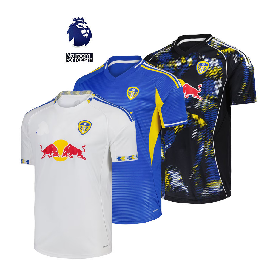 พัดลมปล่อย: 25-26 Leeds United Home & Away แฟนเครื่องแต่งกายฟุตบอลคุณภาพสูง S-4XL II 1:1