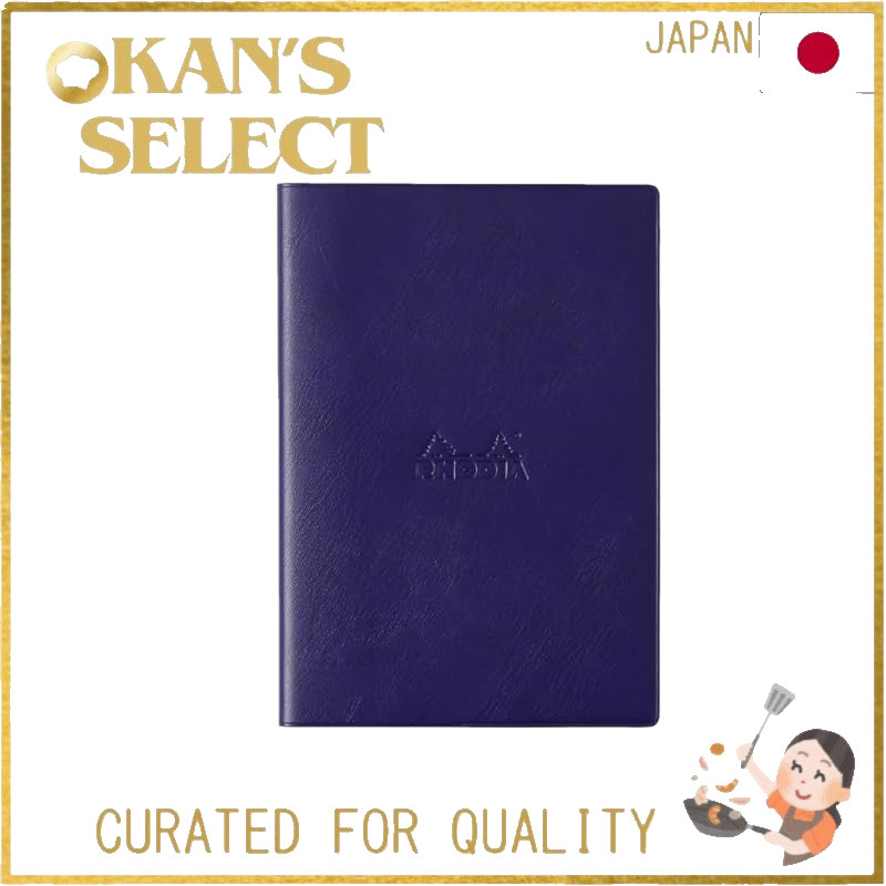 Rhodia 2026 Edition Planner Diary A5 Size - Monthly Block Type 'Monthly Diary A5 (14.8×21cm) Earthstone' with PVC Cover in Blue Rhodia cf117385cv2bl,Direct from Japan