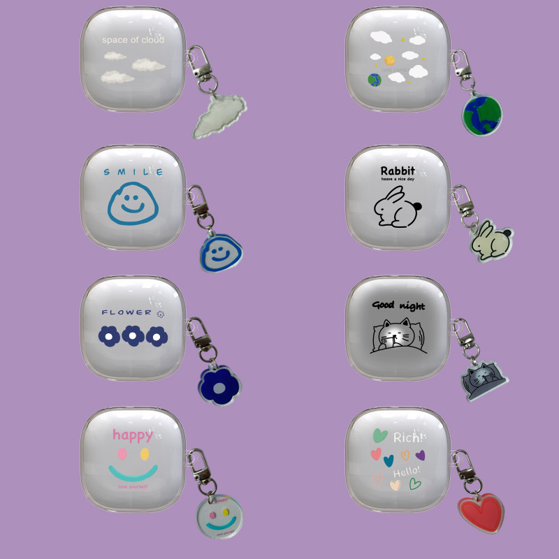 Geek For Honor Earbuds X9 เคสหูฟัง ลายหัวใจหน้ายิ้มเมฆน่ารัก