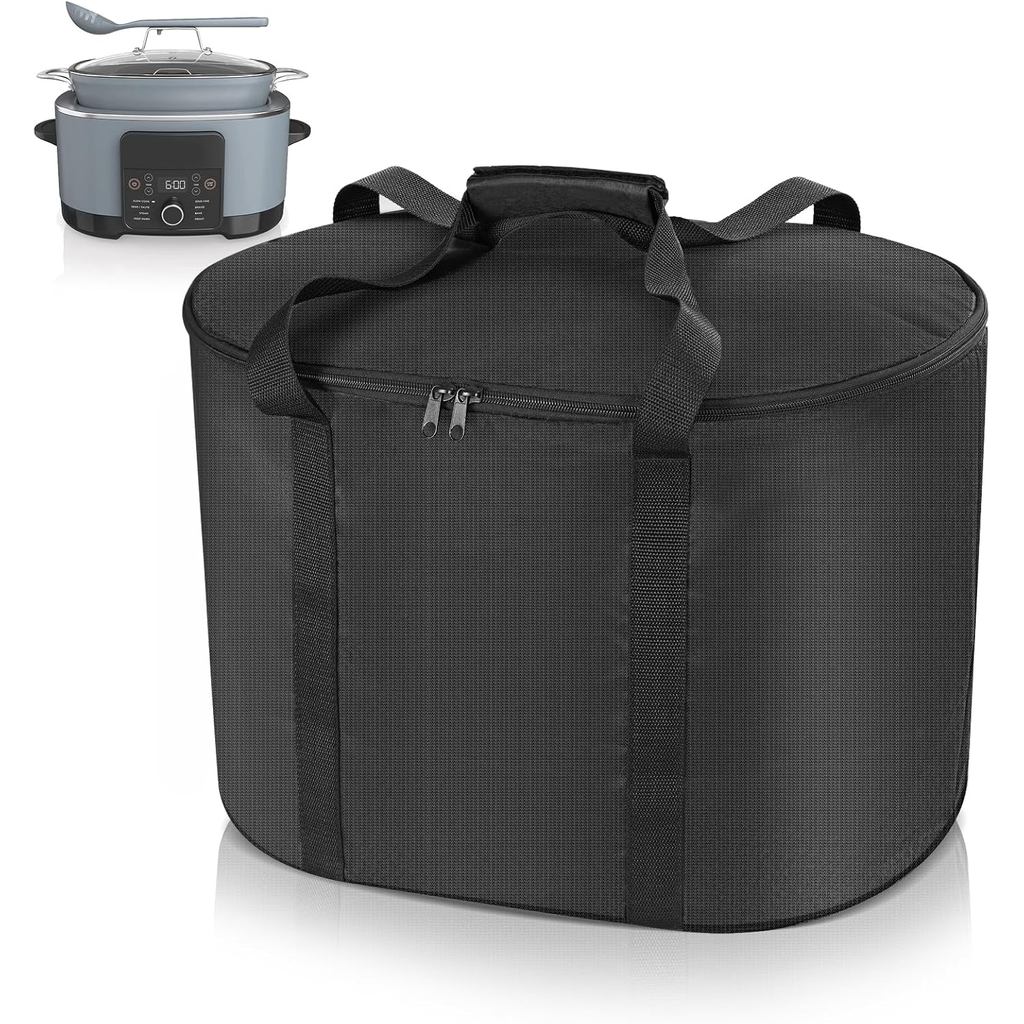 กระเป๋าหม้อหุงช้าหุ้มฉนวน - กระเป๋าเดินทาง Carrier เข้ากันได้กับ Ninja Foodi Posible Cooker Pro MC10