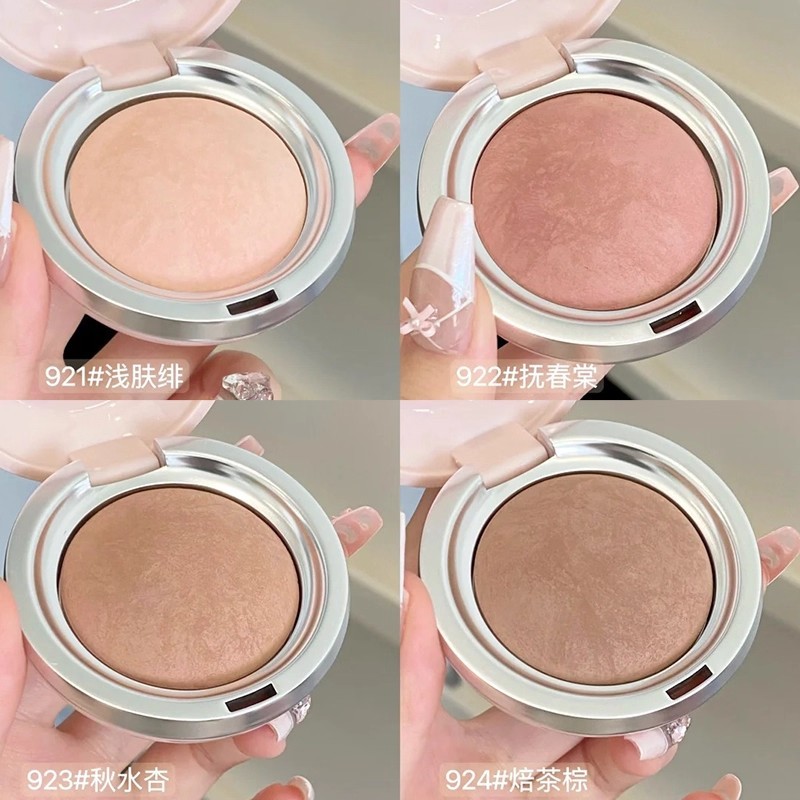 Spenny เบกกิ้งผัดบลัช 922 เนื้อผัดบางเบา สีแดงอมส้มช่วยให้หน้าเรียวขาว 2025 สไตล์ใหม่ ใช้ง่าย - รูปที่ 3