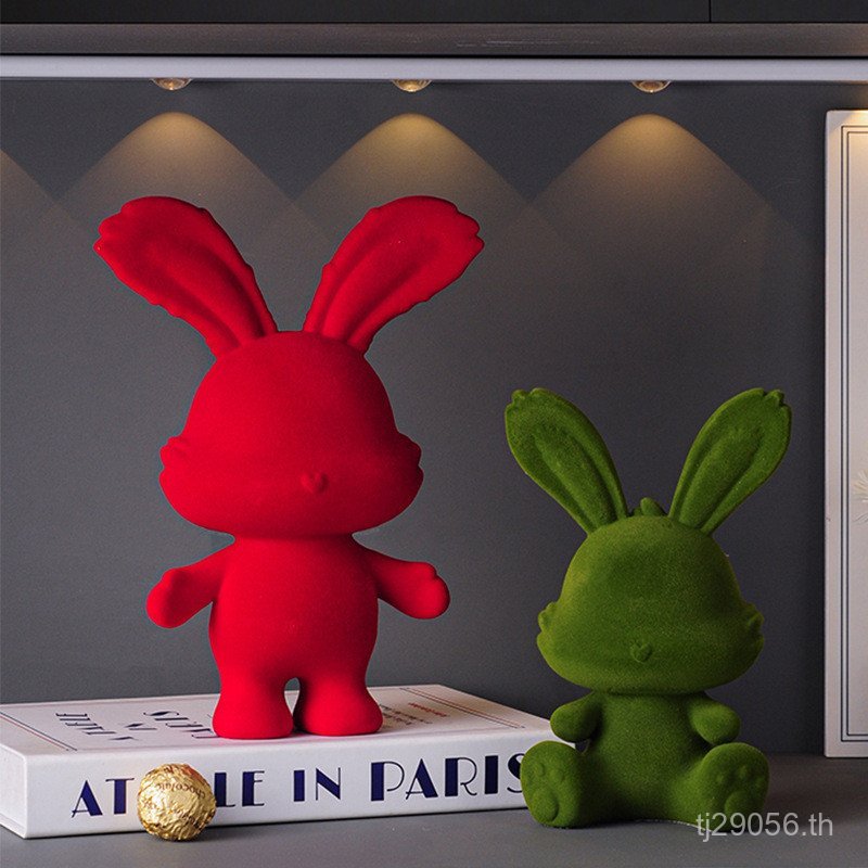 กระต่ายเดสก์ท็อปหรู สำหรับตกแต่งห้องใหม่และพิธีขึ้นบ้านใหม่ Q616