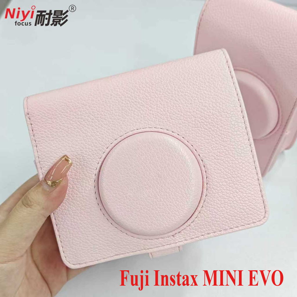 Fuji Instax MINI EVO กระเป๋ากล้องหนัง Instant Digital Fujifilm Mini EVO ฝาครอบป้องกัน PU กระเป๋าอุปกรณ์เสริมกล้อง