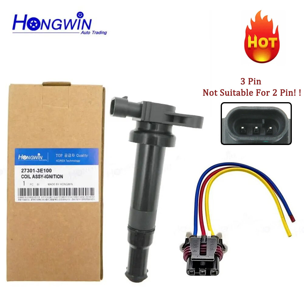 27301-3E100 คอยล์จุดระเบิดสําหรับ Hyundai SantaFe 2007 2.7L Kia Optima 2006-2007 273013E100 27301 3E