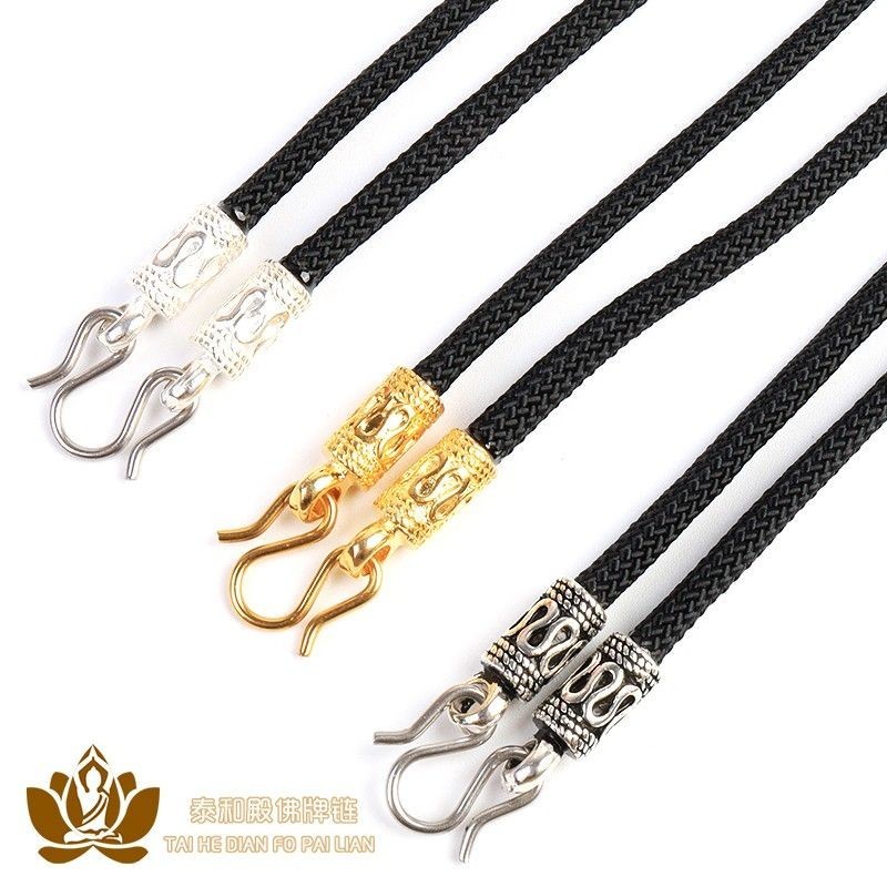 T Thailand Amulet Chain Amulet Pendant Rope 925 Silver Men Women Style
