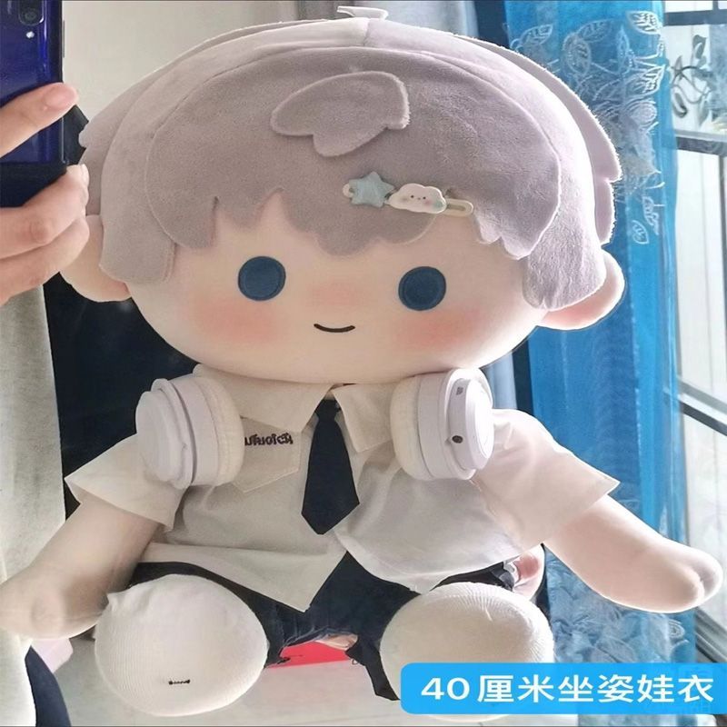 ชุดตุ๊กตา 10cm ชุดตุ๊กตา 15cm 40เซนติเมตรเสื้อผ้าเด็กผ้าฝ้ายตุ๊กตาเสื้อผ้าท่านั่งไม่มีแอตทริบิวต์ตุ๊