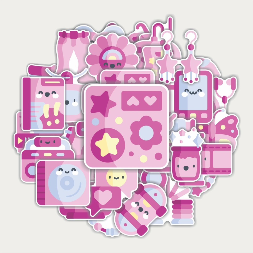 สติ๊กเกอร์แพ็ค Y2K สติ๊กเกอร์ดีไซน์น่ารัก | สติ๊กเกอร์ TUMBLRS | สติ๊กเกอร์แล็ปท็อปสําหรับกระเป๋าเดิ