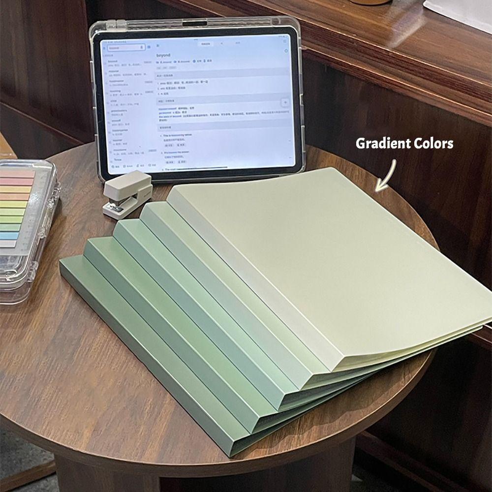 ROSEGOOD แฟ้มโฟลเดอร์ A4, PP Gradient Color Test Paper Storage Booket, คุณภาพสูงขนาดใหญ่ความจุ Portf