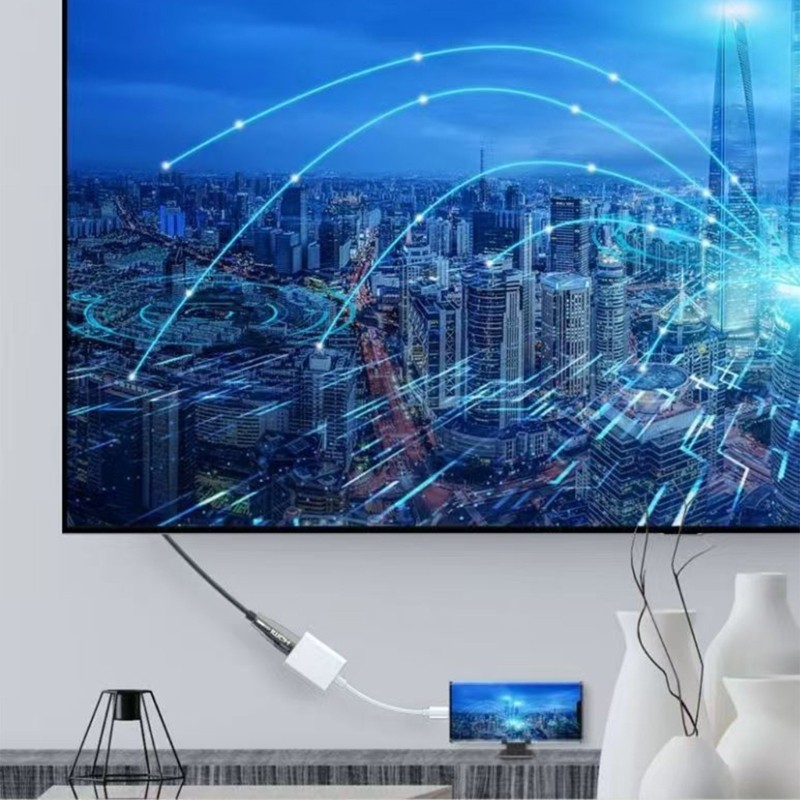 GOO ตัวแปลง USB C ถึง Hdmis 3840x2160 30Hz เปลือกอลูมิเนียมไม่จําเป็นต้องซอฟต์แวร์สําหรับเล่นเกมสตรี