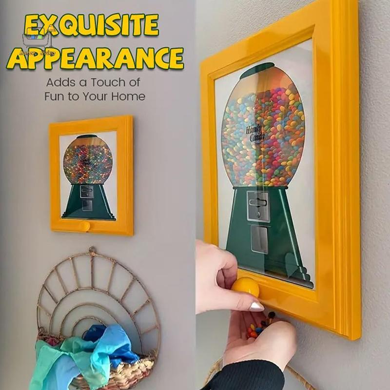 [Onw] Candy Dispenser กรอบรูปขนม,เครื่อง Gumball ในกรอบ Handy Fast Distribution Candies Nuts Dog & Treats เหมาะสําหรับของขวัญวันเกิดและวันหยุด [th]