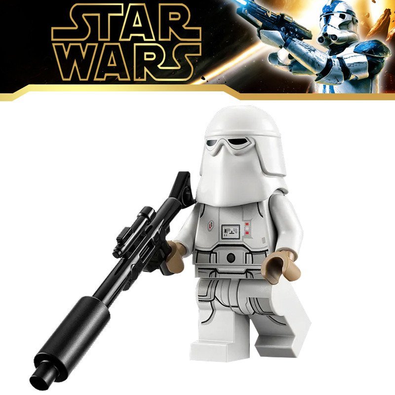 เข้ากันได้กับ Star Wars Minifigure KM66038 Snow Soldier 75320 Scout SW1178 Building Block ประกอบของเ
