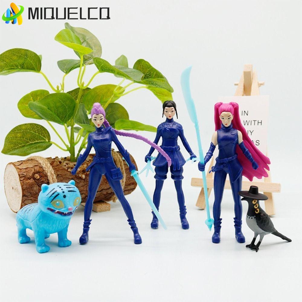 MIQUELCQ 5\6\8\12\18 ชิ้นของเล่นตกแต่ง, การ์ตูน Zoey Demon Hunters ของเล่น, Kawaii HUNTR/X Rumi Myst