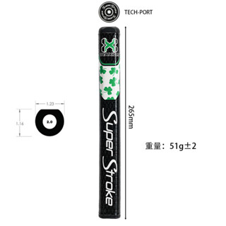🏌️‍♂️ กริปพัตเตอร์ Super Stroke ลายใบโคลเวอร์ สีดำเขียว กันล…