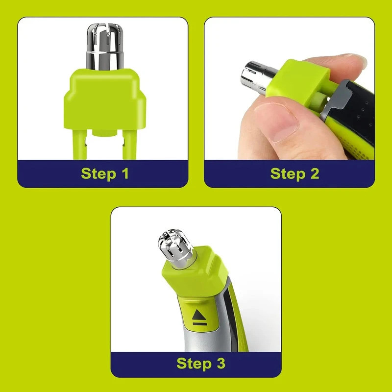 จมูกหูผมTrimmerเปลี่ยนใบมีดสําหรับPhilips QP2724 QP2630 QP2520 QP2734 QP2834, QP6530 one pro Trimmer