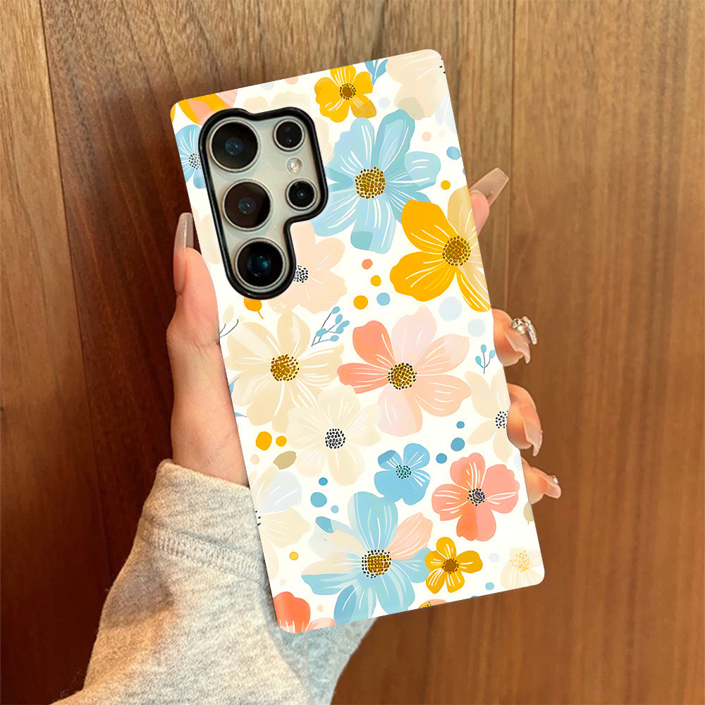 เคสฟิล์มใสสองชั้นพร้อมคัตเอาท์ที่แม่นยําขนาดใหญ่สําหรับ Galaxy S25 Ultra S24 S23 S22 S21 A Series กา