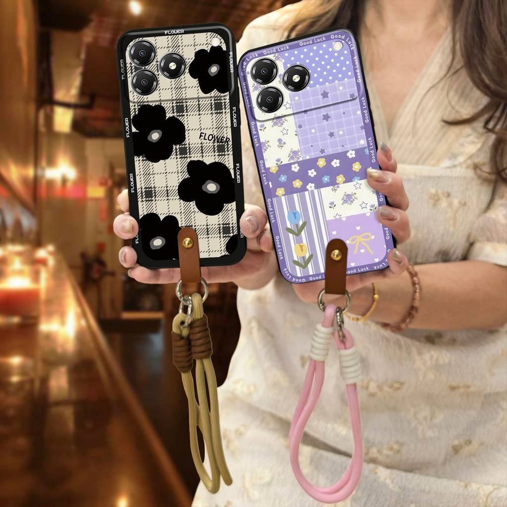 Full wrap Anti-knock เคสโทรศัพท์สําหรับ ZTE Blade A76 4G/Z2474 สร้อยคอแนวทแยงปกหลัง Dirt-proof การ์ต