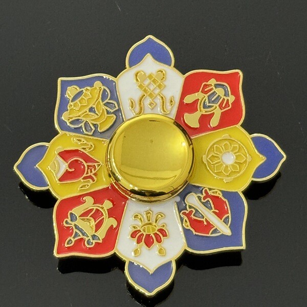 gyro ball gyro ball ของแท้ ใหม่อยู่ไม่สุขปินเนอร์แปดมงคลโลหะปินเนอร์