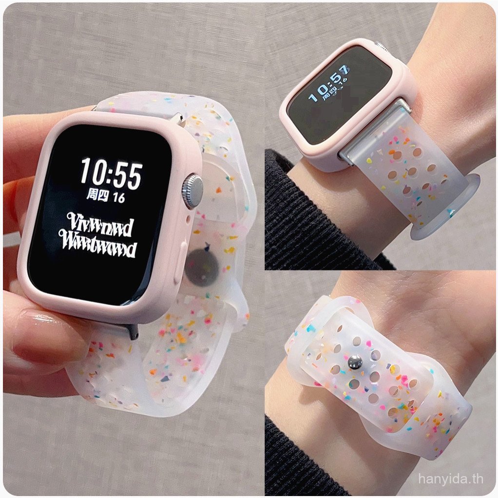 Confetti สายนาฬิกาสําหรับ Redmi Watch 5 Active Strap Redmi Watch 5 Active Case Redmi Watch 5 lite สายยาง Redmi Watch 4 สาย Redmi Watch 3 Active Strap สายนุ่ม miband